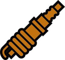 Spark Plug Vector Icon Design