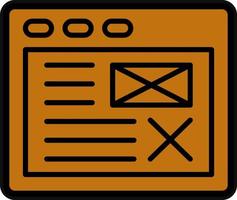 Wireframe Vector Icon Design
