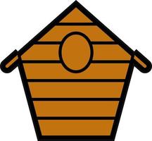 Bird House Vector Icon Design