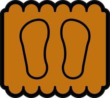 Door Mat Vector Icon Design