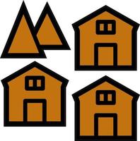 Village Vector Icon Design