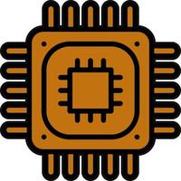CPU Processor Vector Icon Design