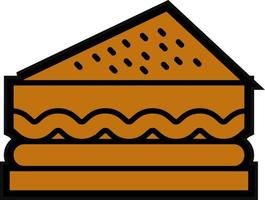 diseño de icono de vector de sándwich