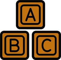 ABC Blocks Vector Icon Design