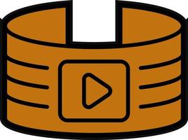 Video Player Vector Icon Design