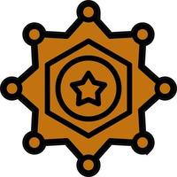 Sheriff Vector Icon Design