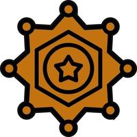 Sheriff Vector Icon Design