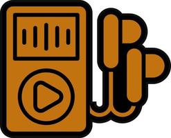 Audio Player Vector Icon Design