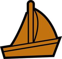 Sailboat Vector Icon Design