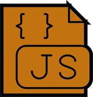 diseño de icono de vector de archivo javascript