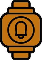 Smartwatch Alarm Vector Icon Design