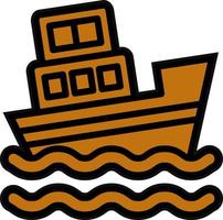 Boat Sink Vector Icon Design