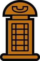 Phone Booth Vector Icon Design
