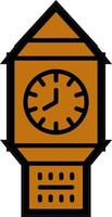 Clock Tower Vector Icon Design
