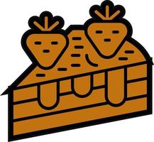 Cake Piece Vector Icon Design