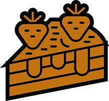 Cake Piece Vector Icon Design