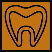 Tooth Xray Vector Icon Design