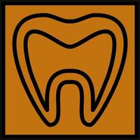 Tooth Xray Vector Icon Design