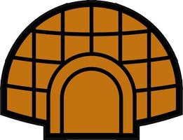 Igloo Vector Icon Design