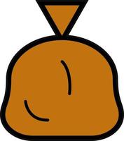 Garbage Bag Vector Icon Design