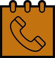 Schedule Call Vector Icon Design