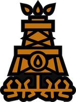 Fracking Vector Icon Design