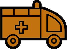 Ambulance Vector Icon Design