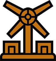 Windmill Vector Icon Design
