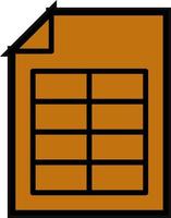 Spreadsheet Vector Icon Design