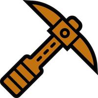 Pickaxe Vector Icon Design