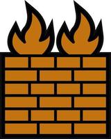 Firewall Vector Icon Design