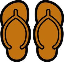 Flip Flops Vector Icon Design