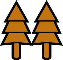 Pine Tree Vector Icon Design