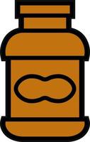 Peanut Butter Vector Icon Design