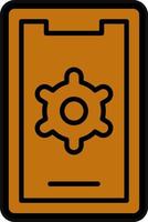 Mobile Settings Vector Icon Design