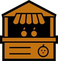 Fruit Stall Vector Icon Design