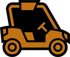 Buggy Car Vector Icon Design