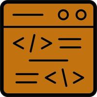 Coding Vector Icon Design