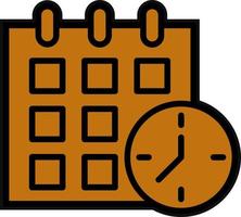 diseño de icono de vector de horario