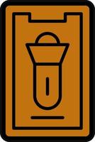 Mobile Torch Vector Icon Design