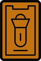 Mobile Torch Vector Icon Design