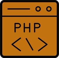 php codificación vector icono diseño