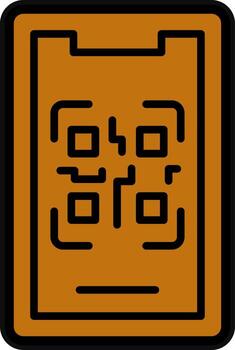 móvil qr código vector icono diseño