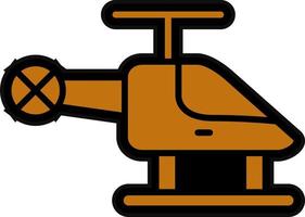 Helicopter Vector Icon Design