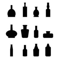 Set of bottle vector