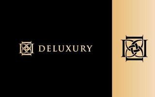 Luxury Spa logo vector letter DD