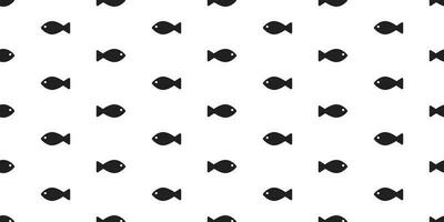 fish seamless pattern vector shark salmon scarf isolated wallpaper background backdrop