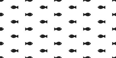 fish seamless pattern vector shark salmon scarf isolated wallpaper background backdrop