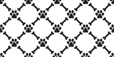 Dog Paw Seamless pattern vector isolated dog bone puppy cat wallpaper background