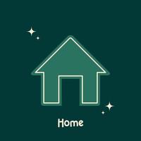 Retro vintage home vector icon illustration